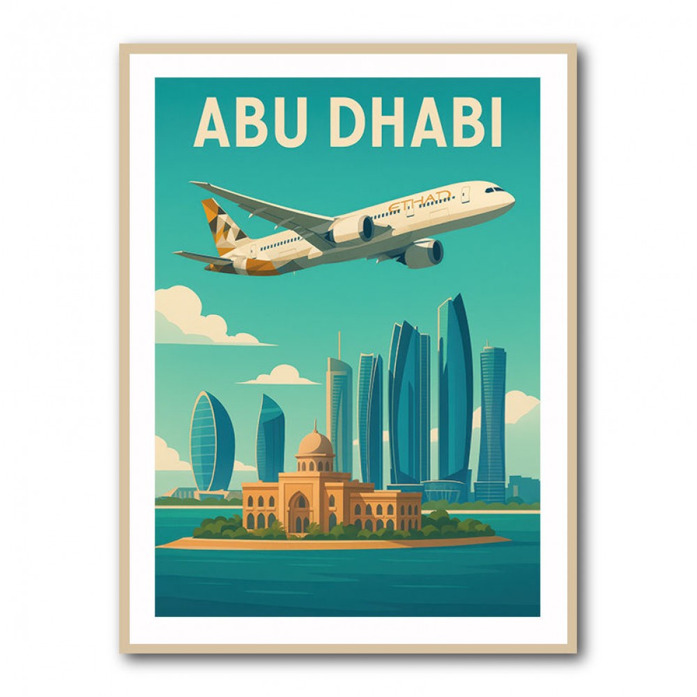 Etihad Abu Dhabi Travel Poster 1 Etihad Abu Dhabi Travel Poster 1