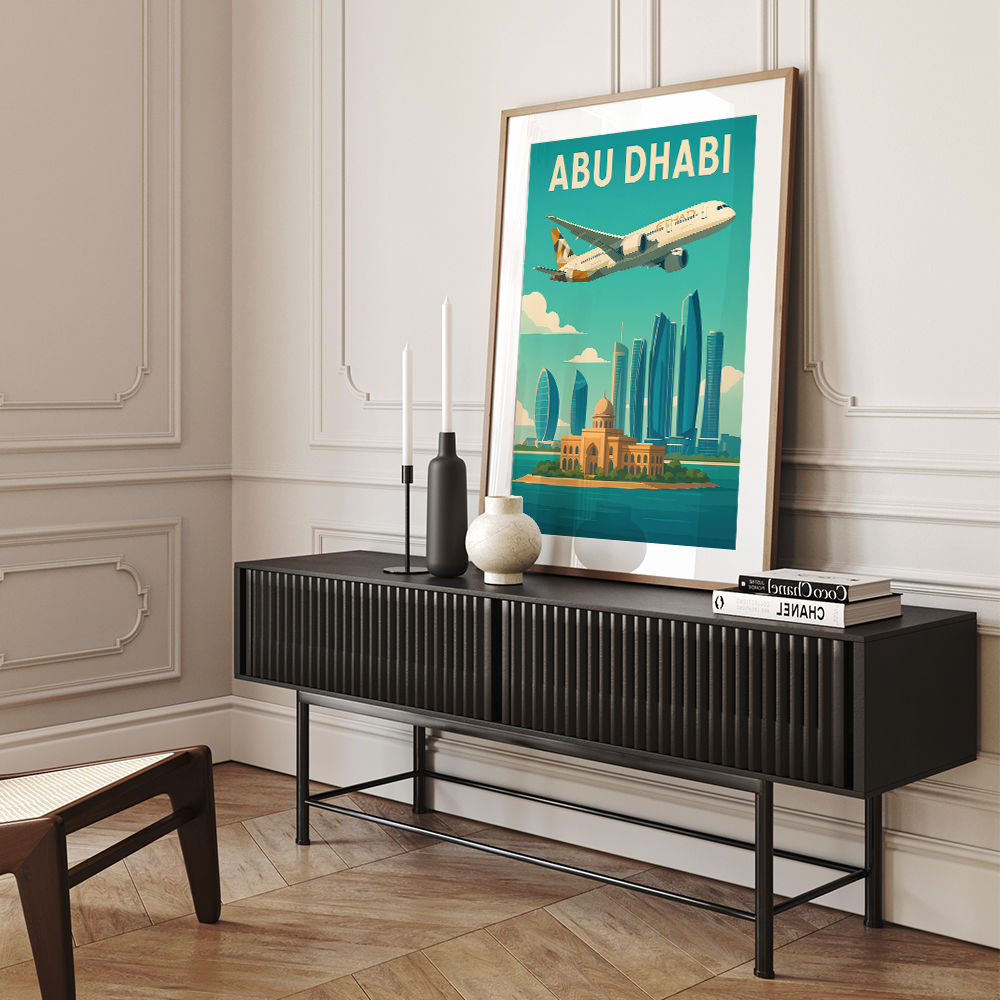 Etihad Abu Dhabi Travel Poster 1 Etihad Abu Dhabi Travel Poster 1