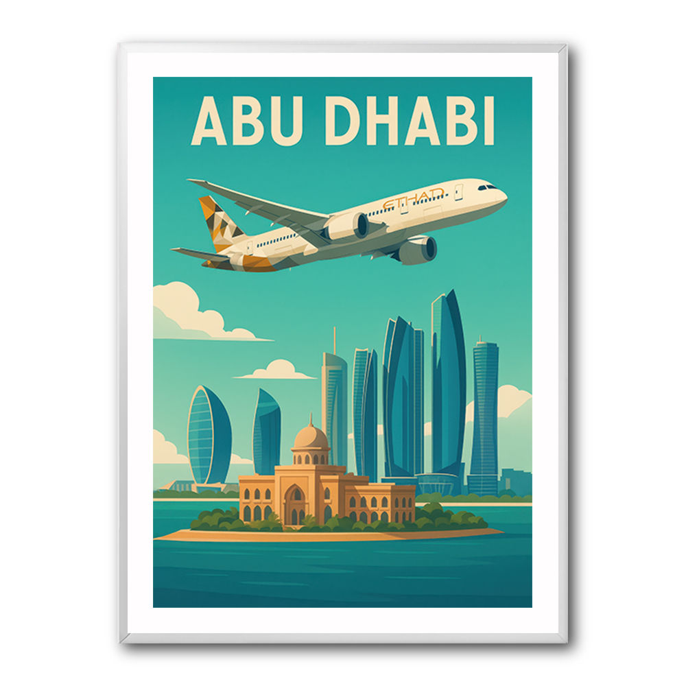 Etihad Abu Dhabi Travel Poster 1 Etihad Abu Dhabi Travel Poster 1
