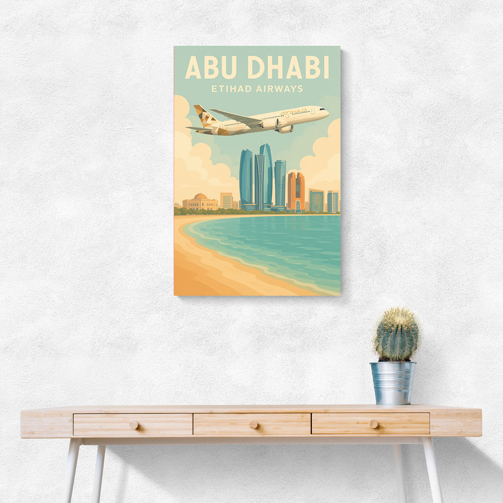 Etihad Abu Dhabi Travel Poster 2 Etihad Abu Dhabi Travel Poster 2