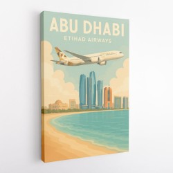 Etihad Abu Dhabi Travel Poster 2