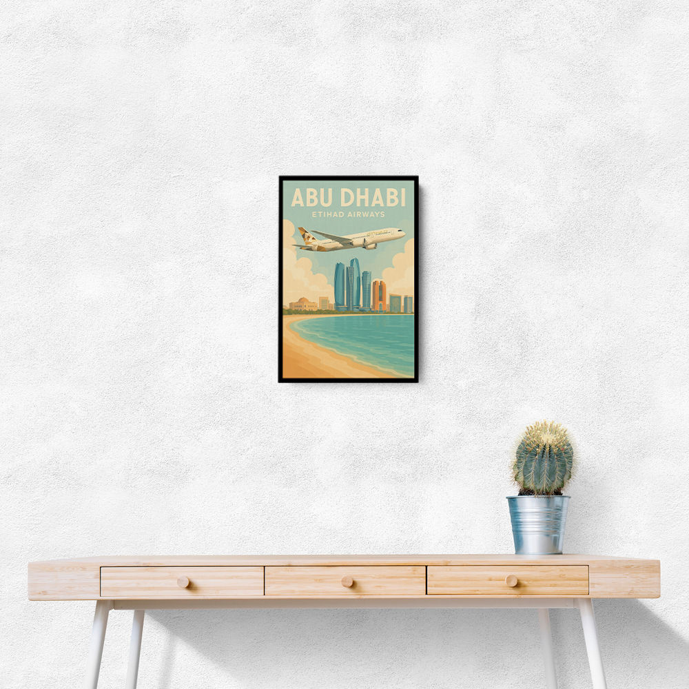 Etihad Abu Dhabi Travel Poster 2 Etihad Abu Dhabi Travel Poster 2