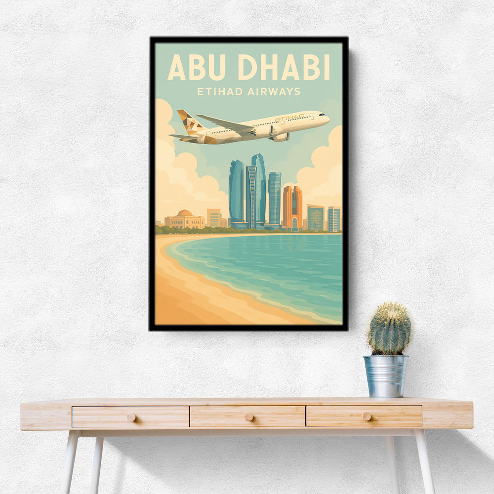 Etihad Abu Dhabi Travel Poster 2 Etihad Abu Dhabi Travel Poster 2