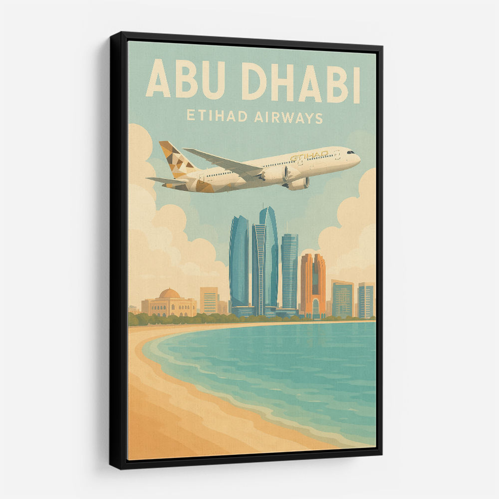 Etihad Abu Dhabi Travel Poster 2 Etihad Abu Dhabi Travel Poster 2