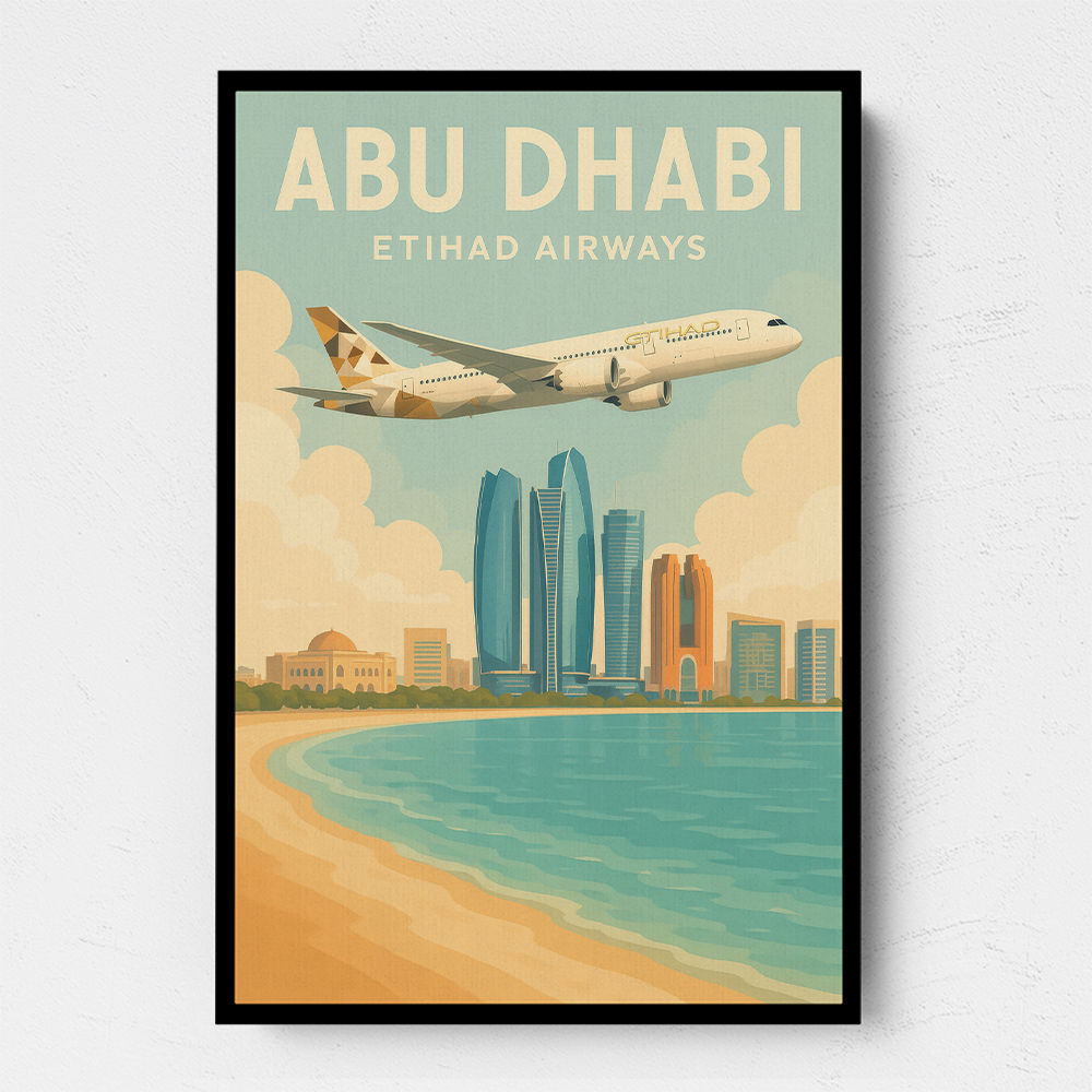 Etihad Abu Dhabi Travel Poster 2 Etihad Abu Dhabi Travel Poster 2