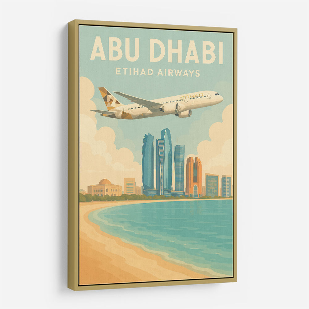 Etihad Abu Dhabi Travel Poster 2 Etihad Abu Dhabi Travel Poster 2