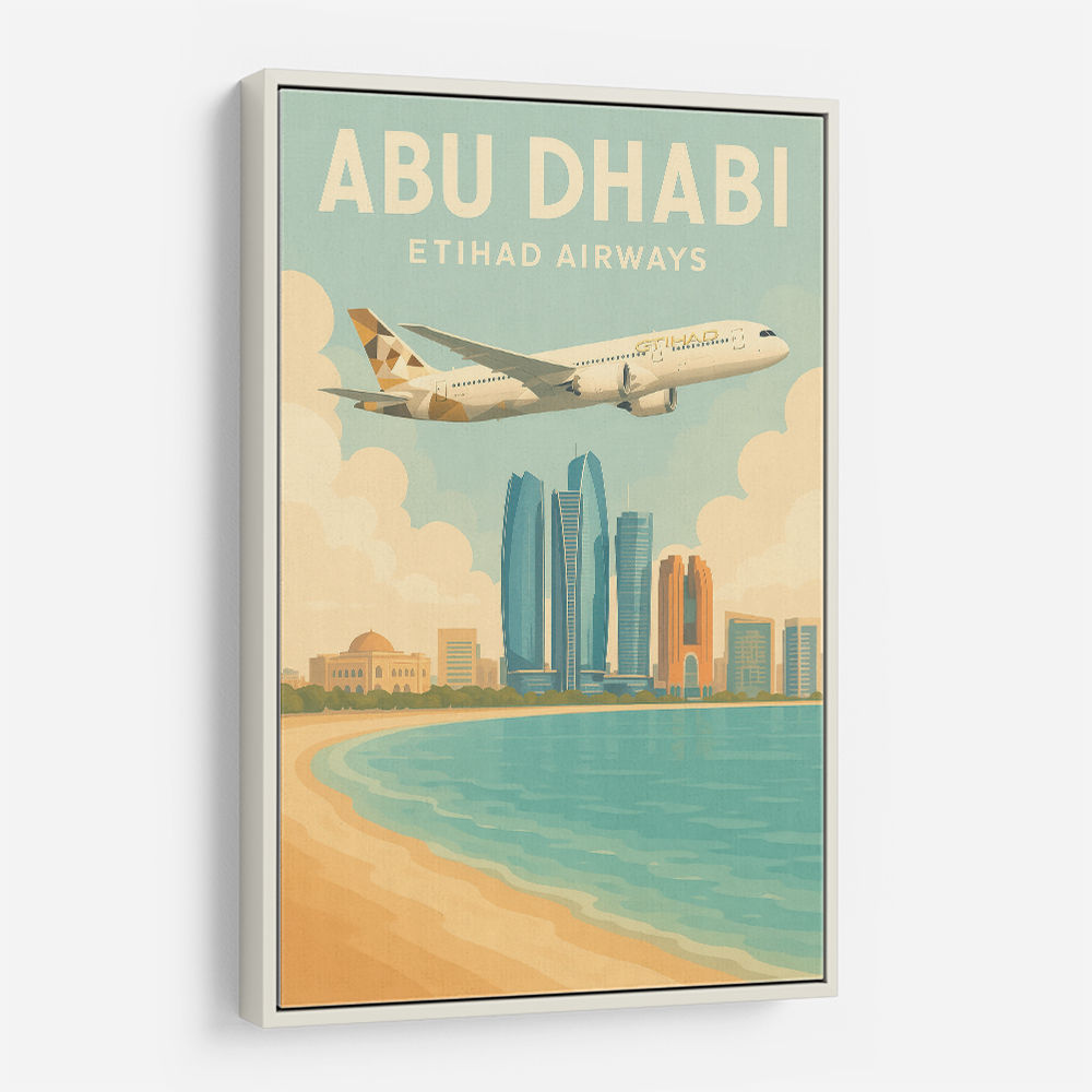 Etihad Abu Dhabi Travel Poster 2 Etihad Abu Dhabi Travel Poster 2