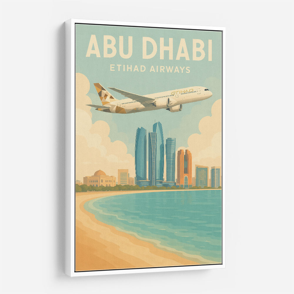 Etihad Abu Dhabi Travel Poster 2 Etihad Abu Dhabi Travel Poster 2