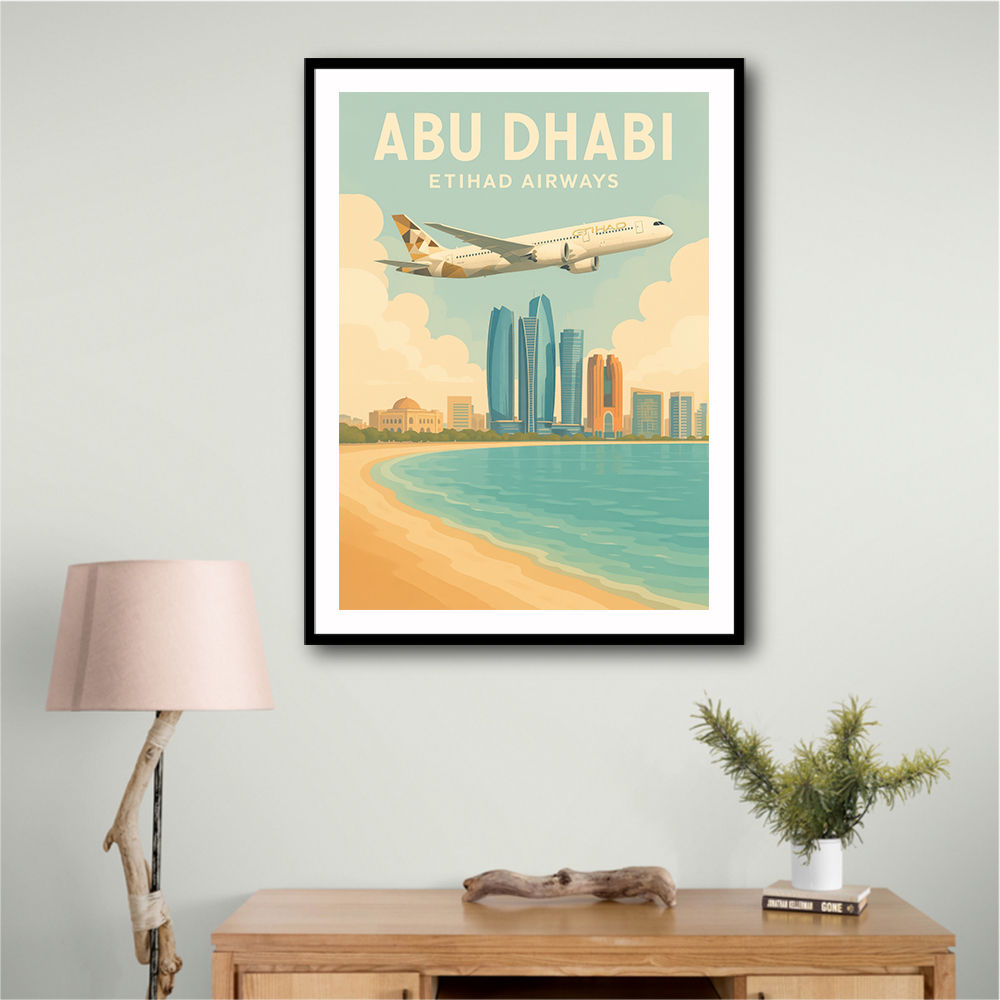 Etihad Abu Dhabi Travel Poster 2 Etihad Abu Dhabi Travel Poster 2