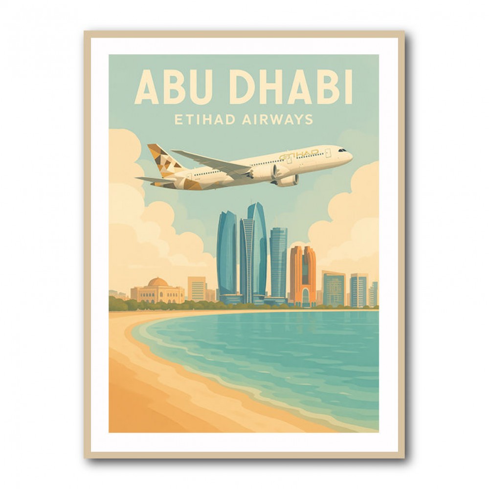 Etihad Abu Dhabi Travel Poster 2 Etihad Abu Dhabi Travel Poster 2