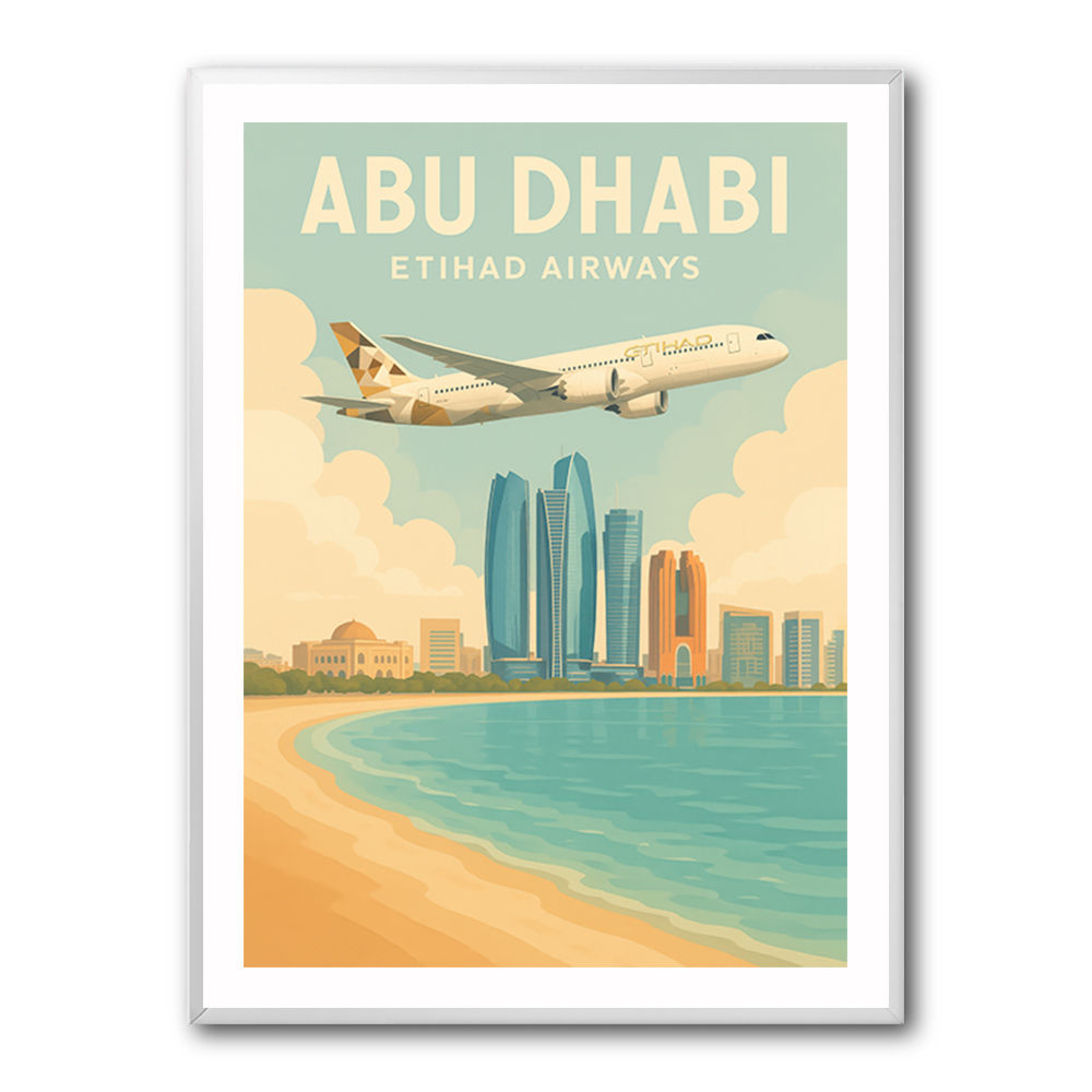 Etihad Abu Dhabi Travel Poster 2 Etihad Abu Dhabi Travel Poster 2