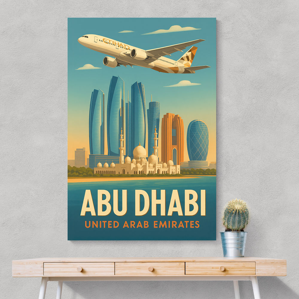 Etihad Abu Dhabi Travel Poster 3 Etihad Abu Dhabi Travel Poster 3