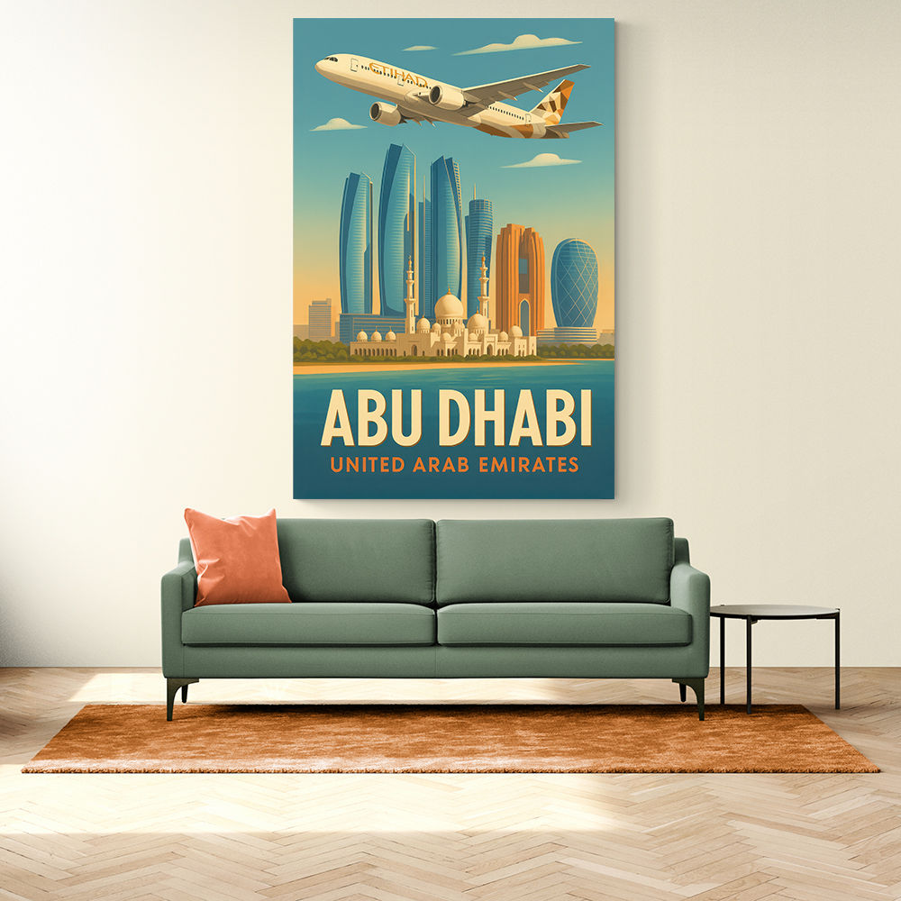 Etihad Abu Dhabi Travel Poster 3 Etihad Abu Dhabi Travel Poster 3