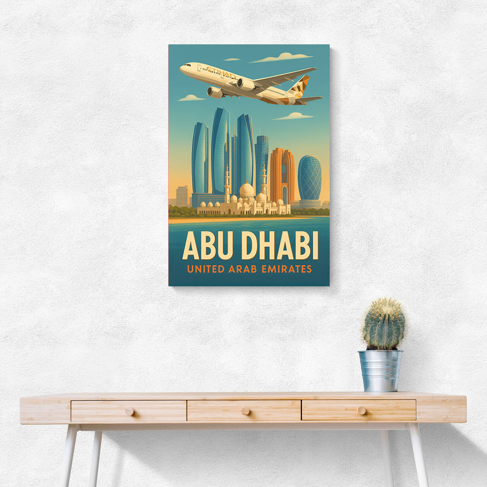 Etihad Abu Dhabi Travel Poster 3 Etihad Abu Dhabi Travel Poster 3