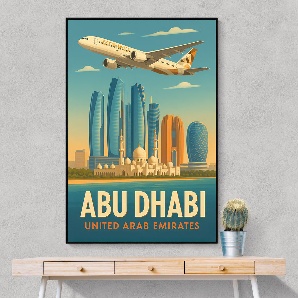 Etihad Abu Dhabi Travel Poster 3 Etihad Abu Dhabi Travel Poster 3
