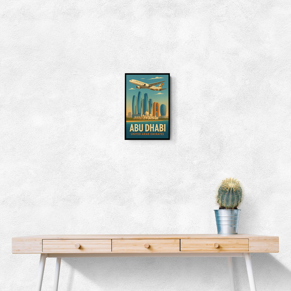 Etihad Abu Dhabi Travel Poster 3 Etihad Abu Dhabi Travel Poster 3