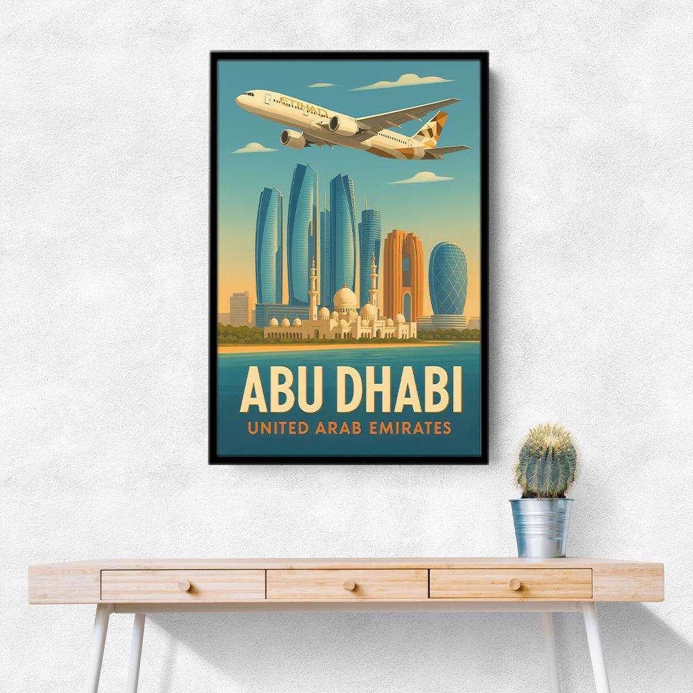 Etihad Abu Dhabi Travel Poster 3 Etihad Abu Dhabi Travel Poster 3