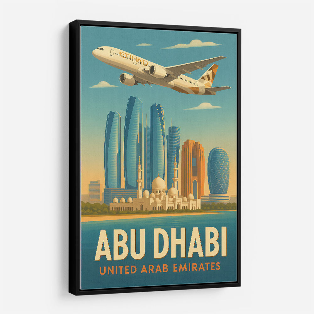 Etihad Abu Dhabi Travel Poster 3 Etihad Abu Dhabi Travel Poster 3