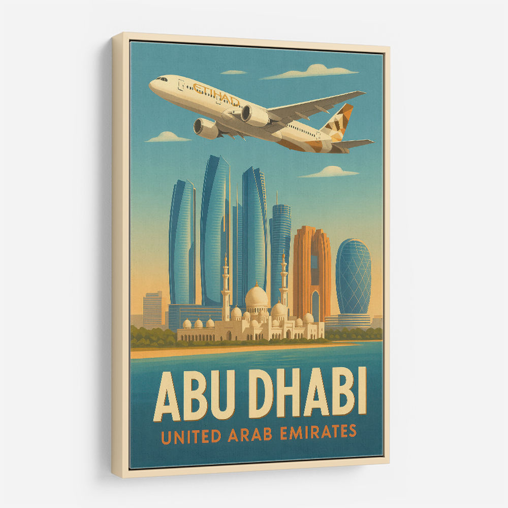 Etihad Abu Dhabi Travel Poster 3 Etihad Abu Dhabi Travel Poster 3
