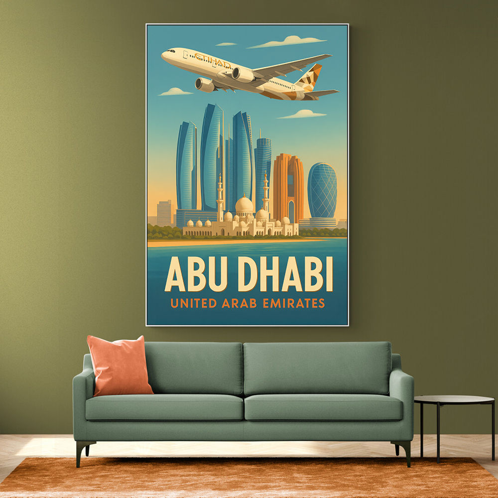 Etihad Abu Dhabi Travel Poster 3 Etihad Abu Dhabi Travel Poster 3