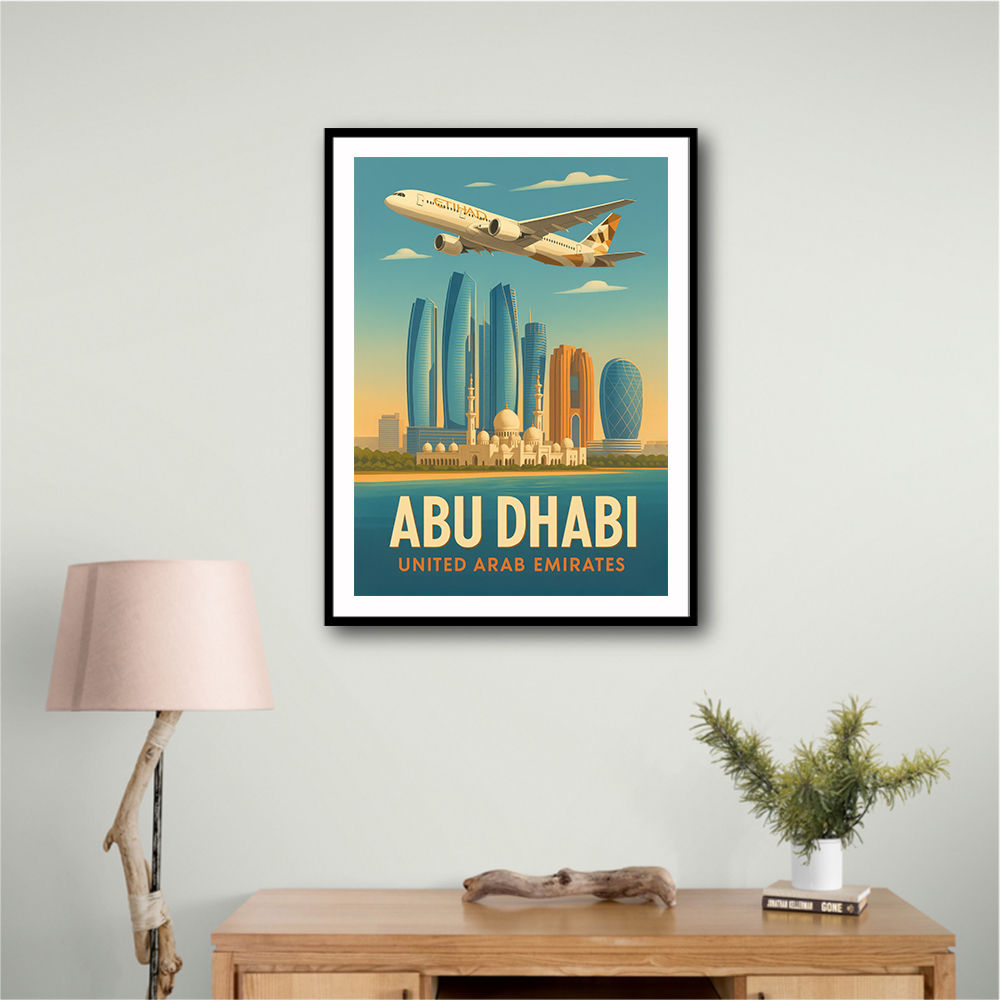 Etihad Abu Dhabi Travel Poster 3 Etihad Abu Dhabi Travel Poster 3