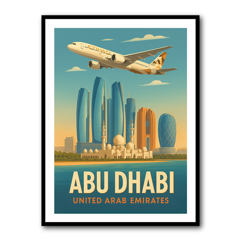 Etihad Abu Dhabi Travel Poster 3 Etihad Abu Dhabi Travel Poster 3