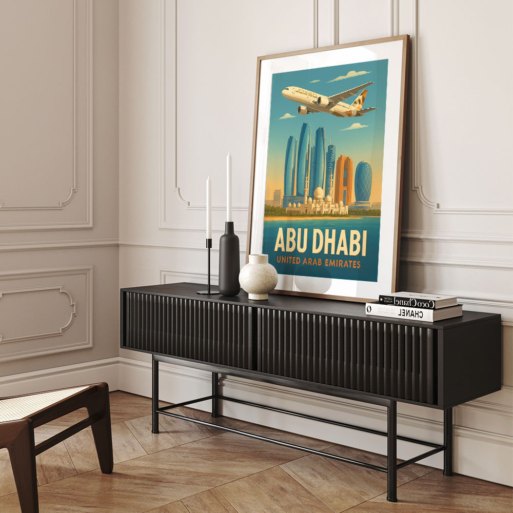 Etihad Abu Dhabi Travel Poster 3 Etihad Abu Dhabi Travel Poster 3
