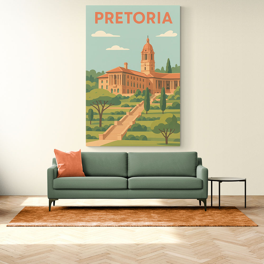 Explore Pretoria Travel Poster 1 Explore Pretoria Travel Poster 1