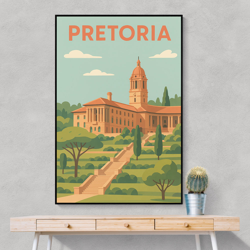 Explore Pretoria Travel Poster 1 Explore Pretoria Travel Poster 1