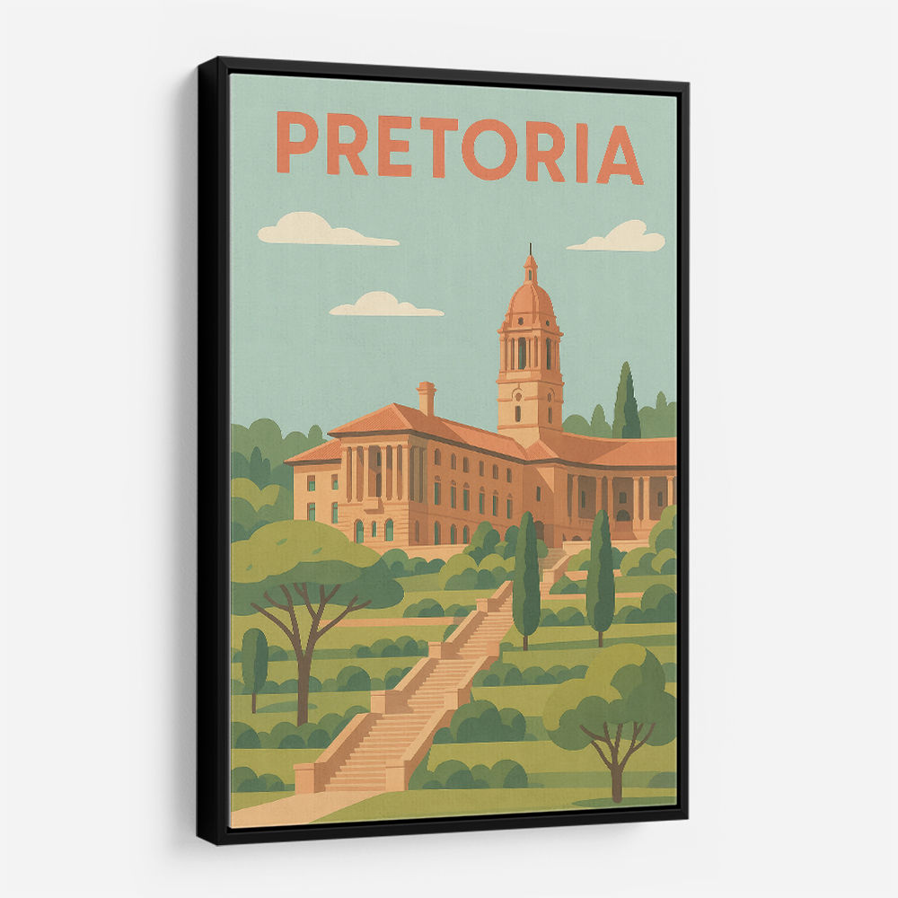 Explore Pretoria Travel Poster 1 Explore Pretoria Travel Poster 1
