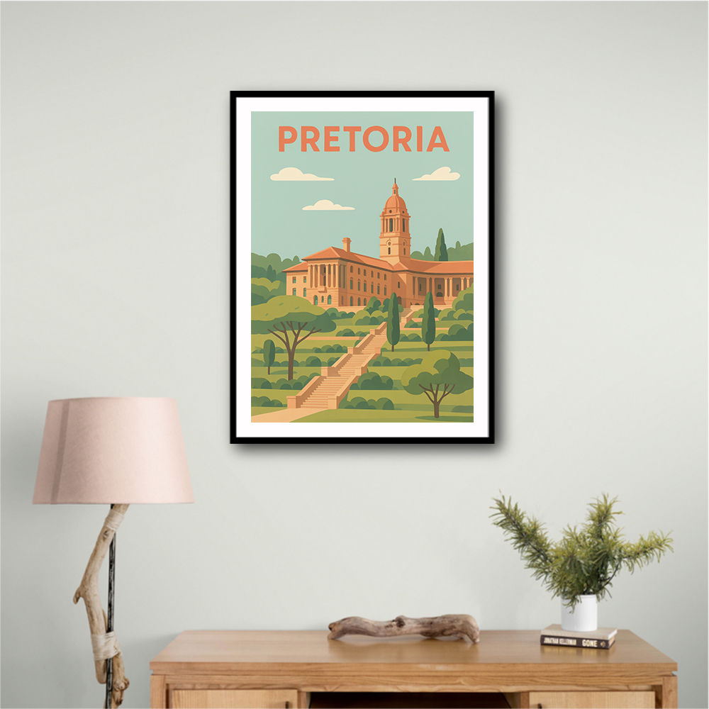 Explore Pretoria Travel Poster 1 Explore Pretoria Travel Poster 1