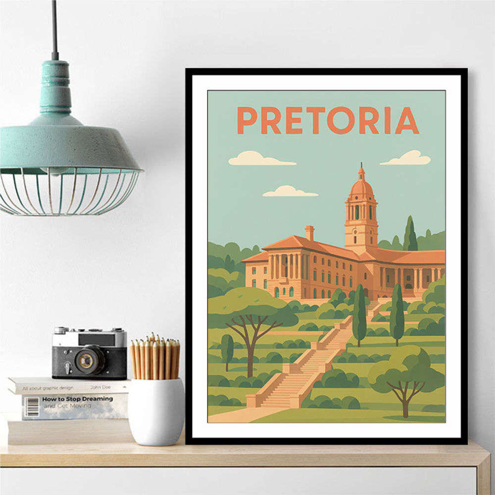 Explore Pretoria Travel Poster 1 Explore Pretoria Travel Poster 1