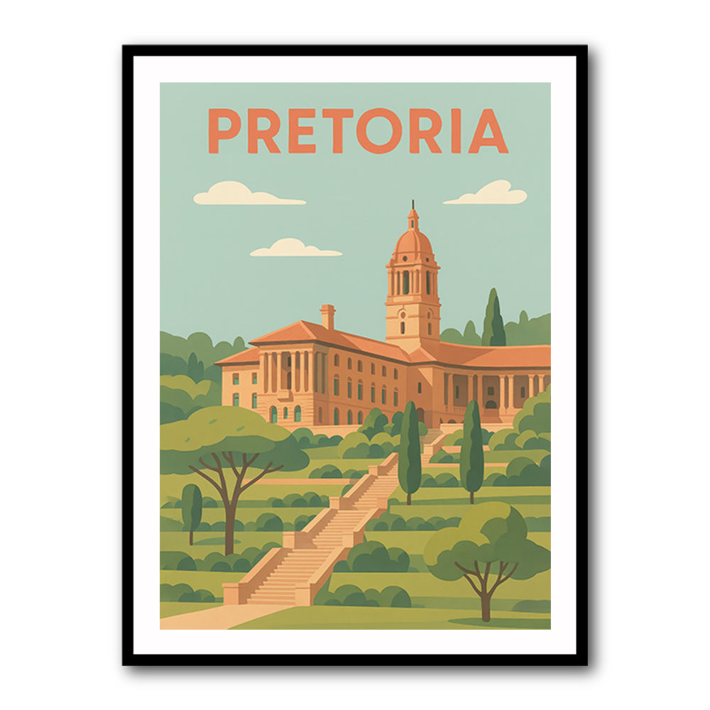 Explore Pretoria Travel Poster 1 Explore Pretoria Travel Poster 1