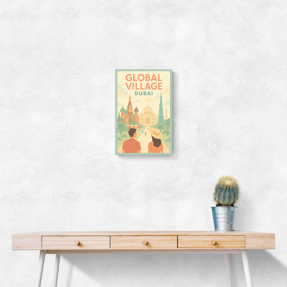Global Village Travel Poster Global Village Travel Poster