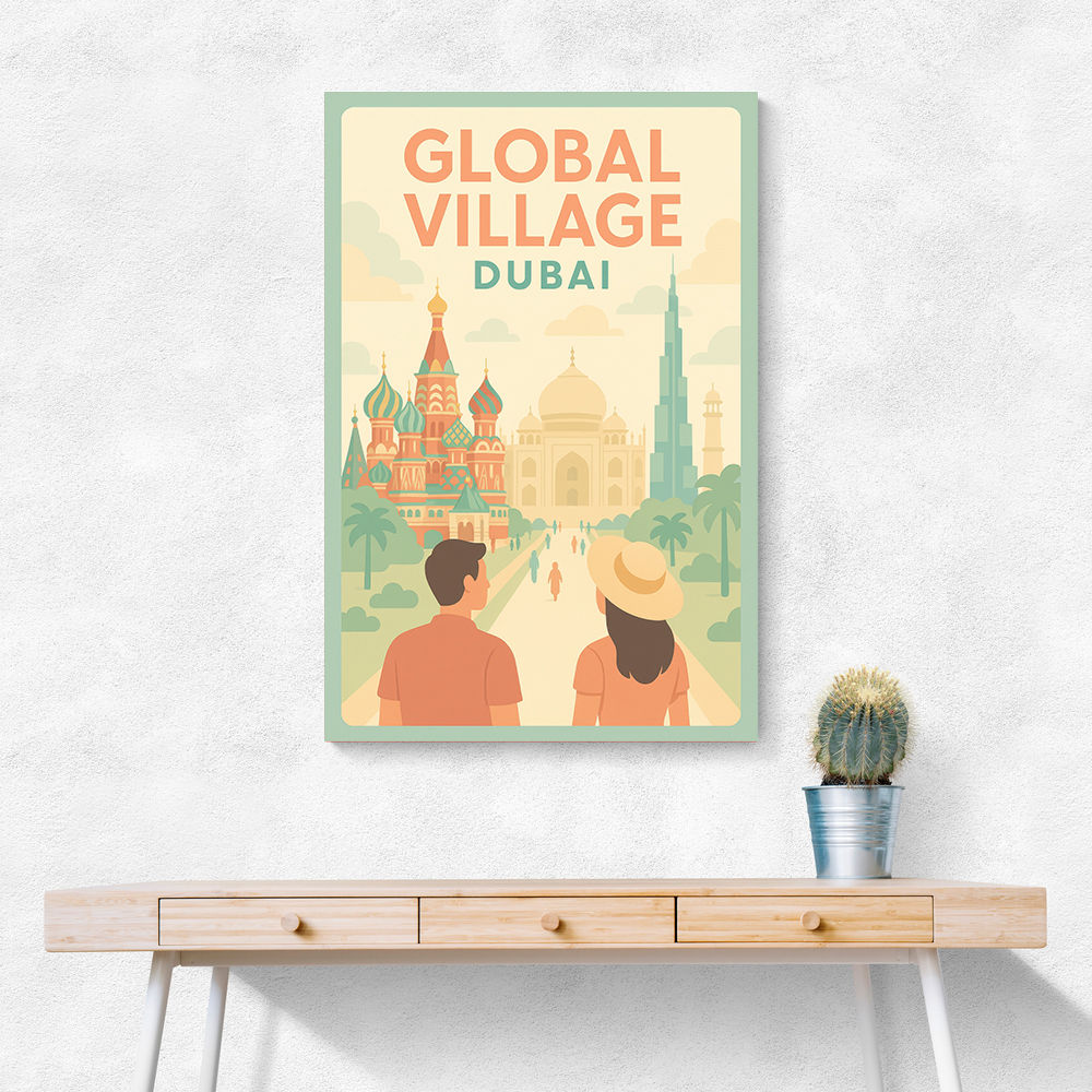 Global Village Travel Poster Global Village Travel Poster