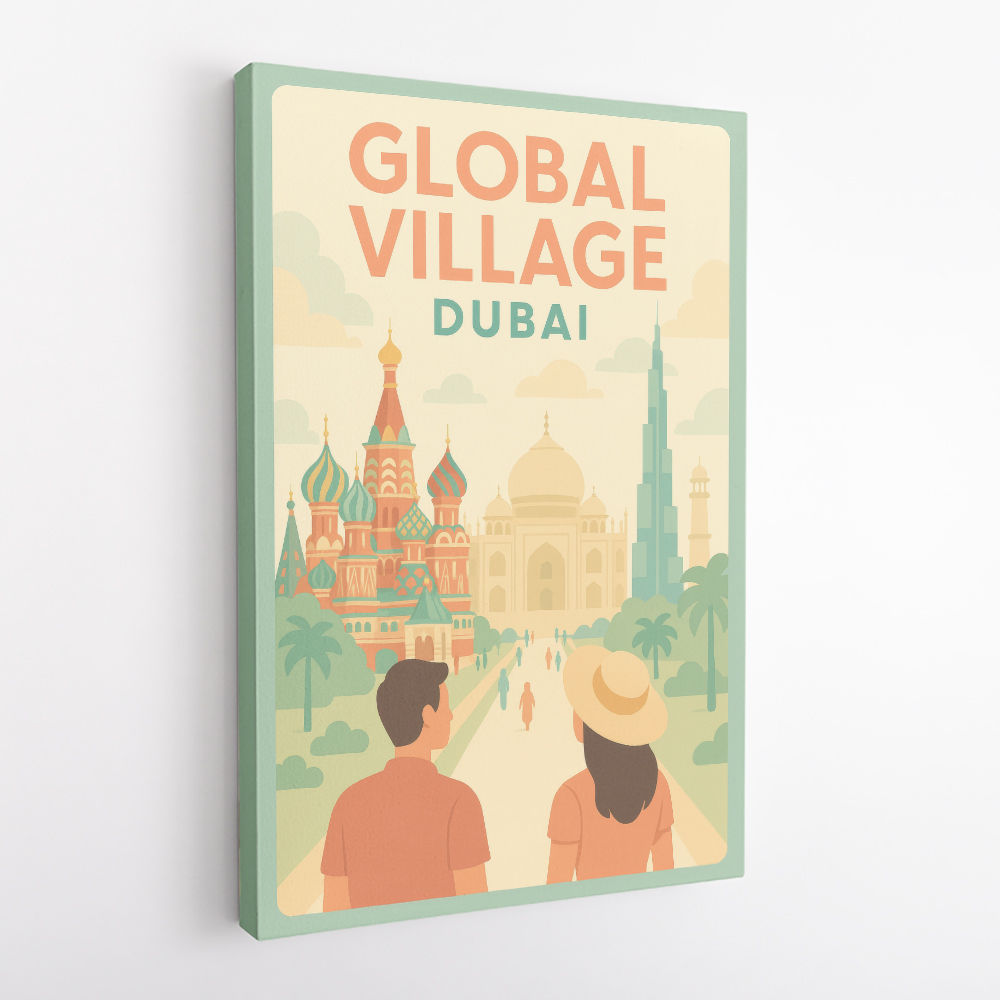 Global Village Travel Poster Global Village Travel Poster