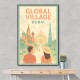 Global Village Travel Poster Global Village Travel Poster