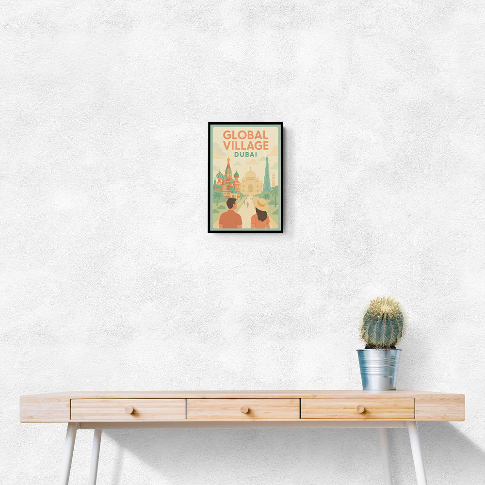 Global Village Travel Poster Global Village Travel Poster