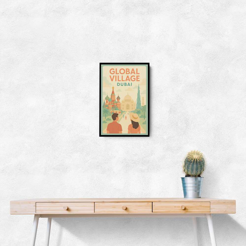 Global Village Travel Poster Global Village Travel Poster