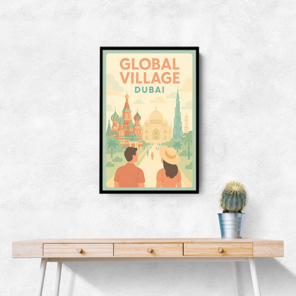 Global Village Travel Poster Global Village Travel Poster