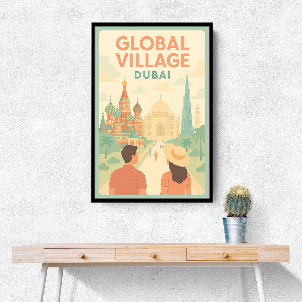Global Village Travel Poster Global Village Travel Poster