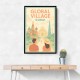 Global Village Travel Poster Global Village Travel Poster