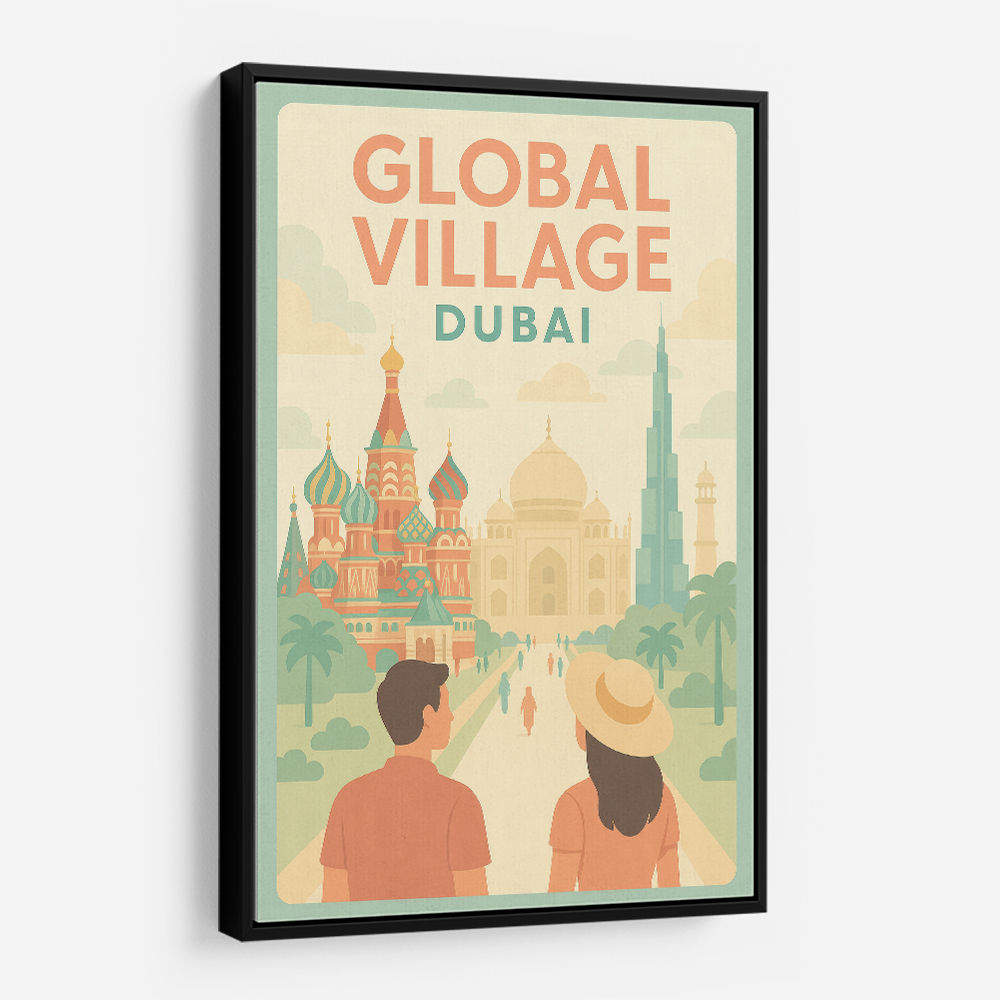 Global Village Travel Poster Global Village Travel Poster