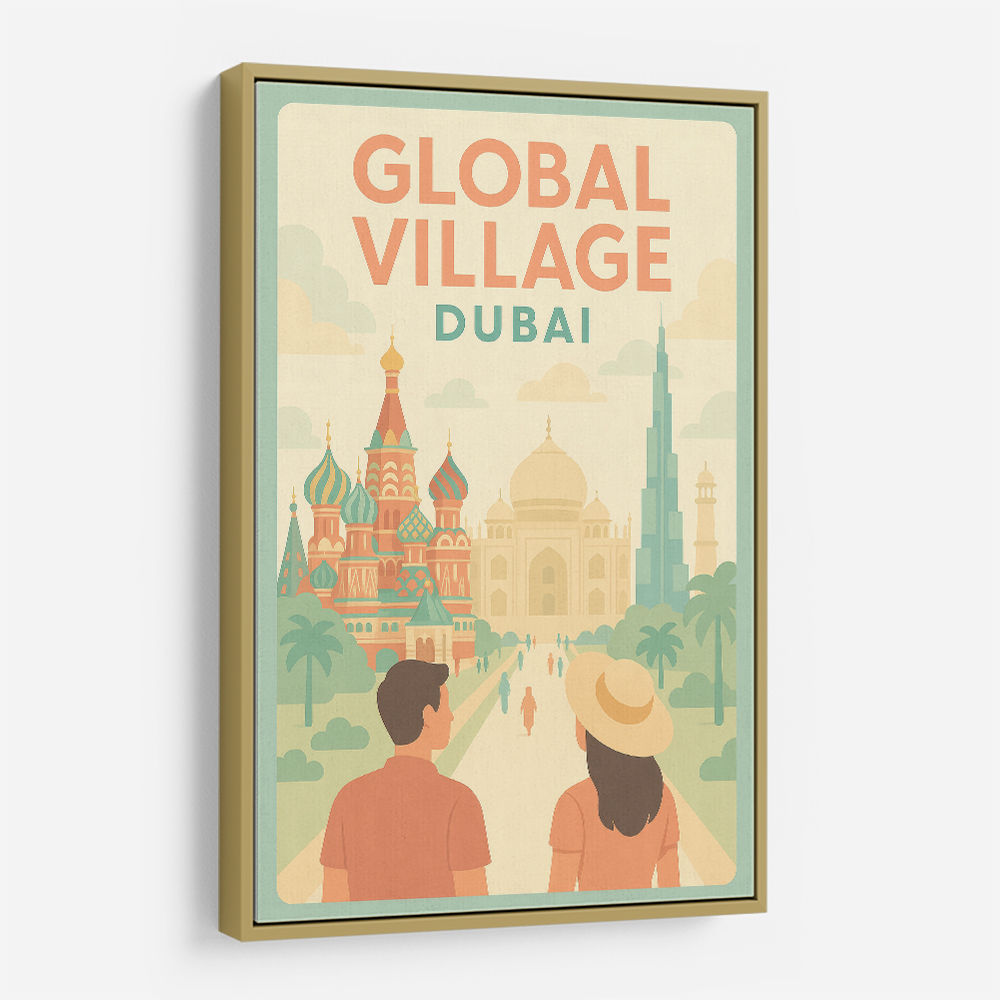 Global Village Travel Poster Global Village Travel Poster