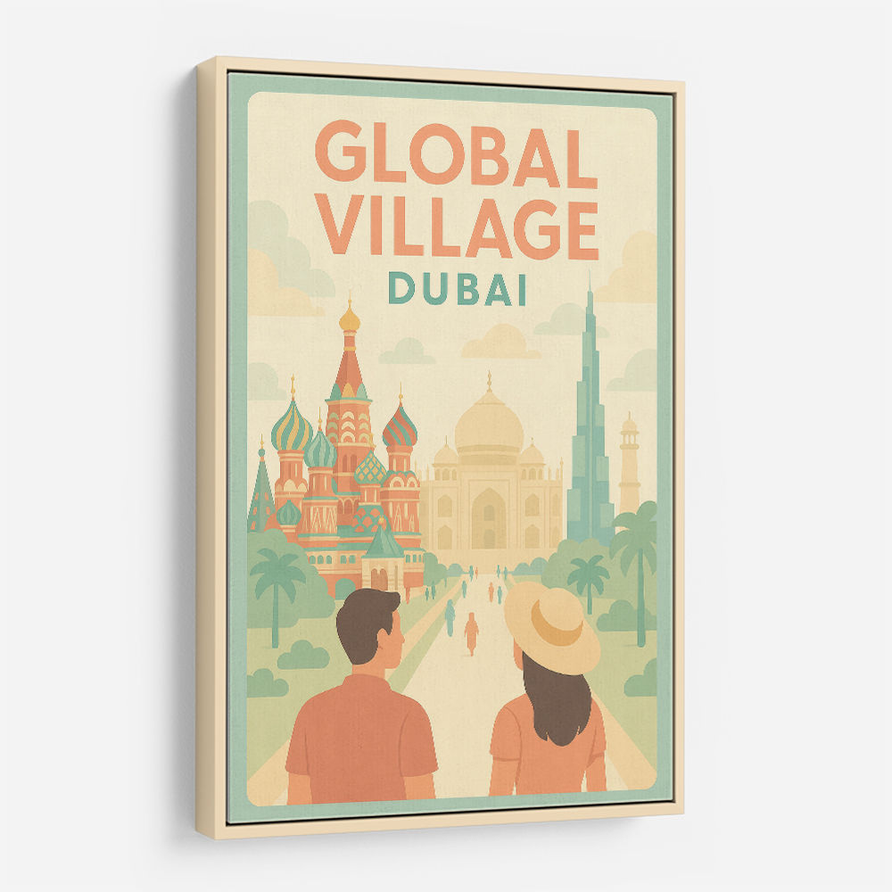 Global Village Travel Poster Global Village Travel Poster