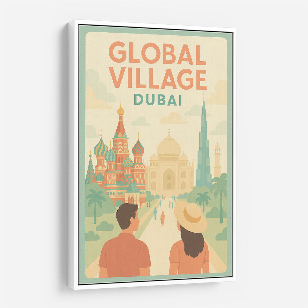 Global Village Travel Poster Global Village Travel Poster