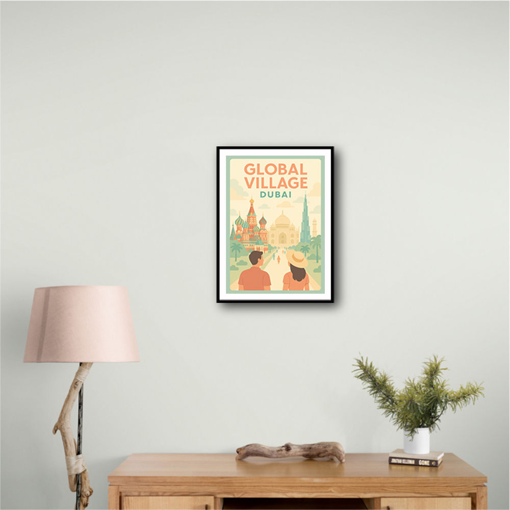 Global Village Travel Poster Global Village Travel Poster