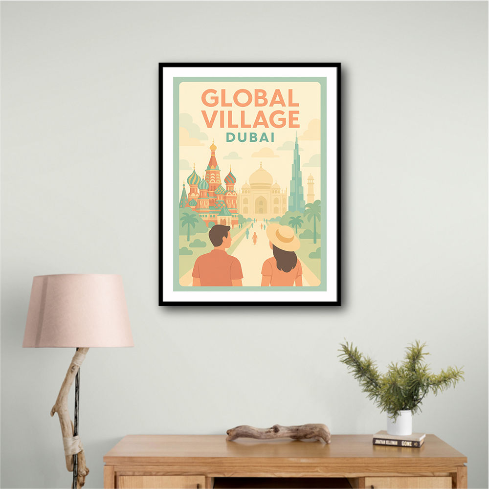 Global Village Travel Poster Global Village Travel Poster