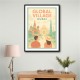 Global Village Travel Poster Global Village Travel Poster