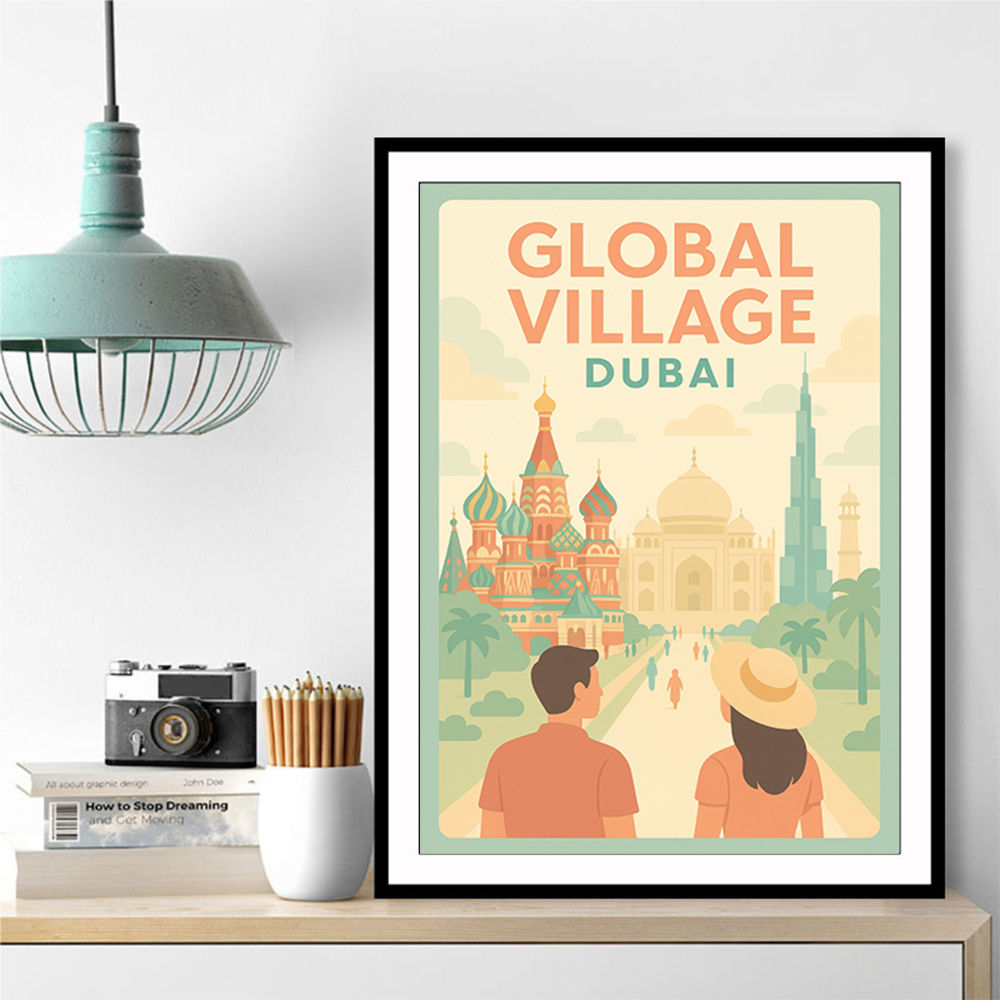 Global Village Travel Poster Global Village Travel Poster